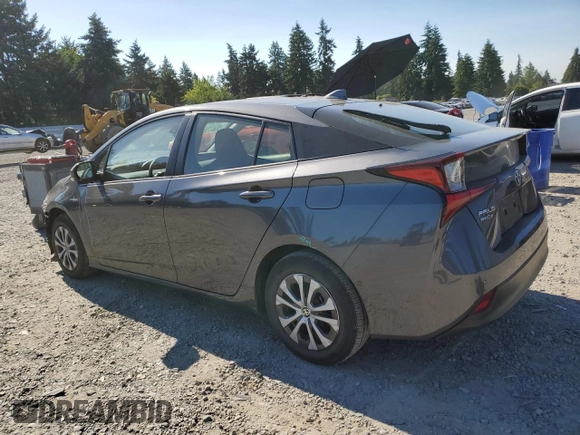 2019 Toyota Prius LE with VIN JTDL9RFUXK3001756, listed as a Copart auction lot 63531135 with 86,665 mi miles and Salvage title. Bid and sale history available at DreamBid. Image 2.