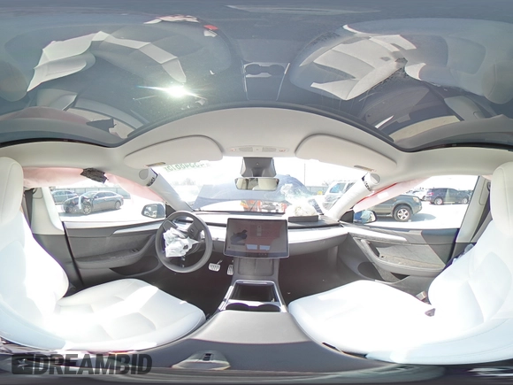 2023 Tesla Model Y Performance with VIN 7SAYGDEF5PF917808, listed as a Copart auction lot 48348615 with Not Provided miles and Salvage Title. Bid and sale history available at DreamBid. Image 12.