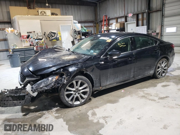 2016 Mazda 6 i Grand Touring with VIN JM1GJ1W5XG1415657, listed as a Copart auction lot 44359195 with Not Provided miles and Salvage Title. Bid and sale history available at DreamBid. Image 1.