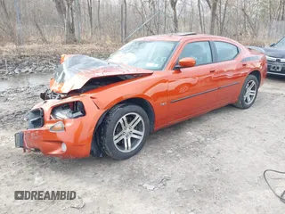 2006 Dodge Charger R/T with VIN 2B3KA53H76H233903, listed as a IAAI auction lot 42001071 with 75,417 mi miles and . Bid and sale history available at carsss.com. Image 2.