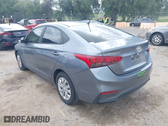 2020 Hyundai Accent SE with VIN 3KPC24A67LE117880, listed as a IAAI auction lot 41924657 with 98,056 mi miles. Bid and sale history available at carsss.com. Image 3.