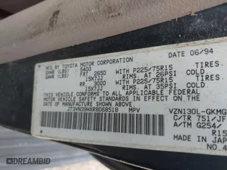 1994 Toyota 4Runner SR5 with VIN JT3VN39WXR8068518, listed as a IAAI auction lot 41902368 with 120,679 mi miles. Bid and sale history available at carsss.com. Image 9.