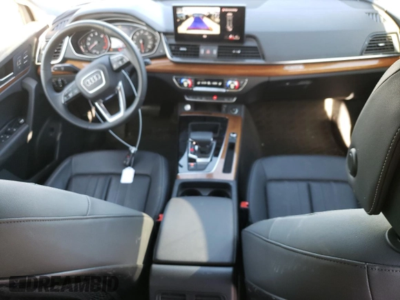 2023 Audi Q5 S line Premium with VIN WA1GAAFY8P2072667, listed as a Copart auction lot 44148885 with 9,422 mi miles and Salvage Title. Bid and sale history available at carsss.com. Image 8.