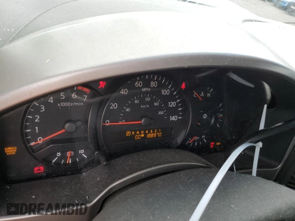 2005 Nissan Titan SE with VIN 1N6BA07B55N533952, listed as a Copart auction lot 76089344 with 188,970 mi miles and Salvage Title. Bid and sale history available at DreamBid. Image 9.