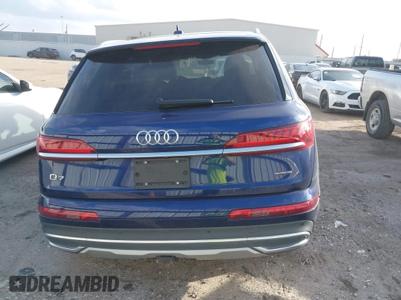 2021 Audi Q7 Premium Plus with VIN WA1LXAF72MD017846, listed as a IAAI auction lot 41475952 with 62,193 mi miles and . Bid and sale history available at DreamBid. Image 17.