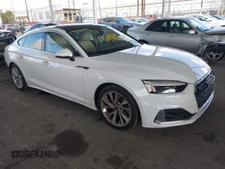 2023 Audi A5 Sportback Premium z VIN WAUABCF54PA052249, wystawiony jako IAAI lot #41916508 z przebiegiem 19 062 mil mil oraz . Historia ofert i sprzedaży dostępna na DreamBid. Obrazek 1.
