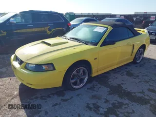 2001 Ford Mustang GT Deluxe with VIN 1FAFP45X91F260971, listed as a IAAI auction lot 41966912 with 1 mi miles. Bid and sale history available at carsss.com. Image 2.