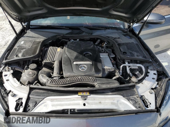 2018 Mercedes-Benz C 300 with VIN 55SWF4JBXJU265610, listed as a Copart auction lot 57435215 with 46,071 mi miles and Salvage title. Bid and sale history available at DreamBid. Image 11.