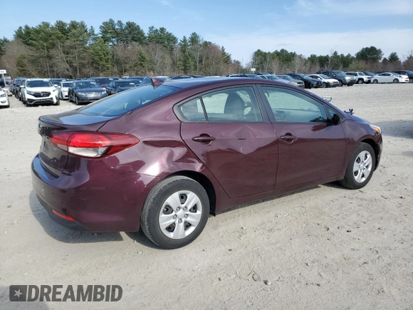 2018 Kia Forte LX with VIN 3KPFK4A71JE272900, listed as a Copart auction lot 52948705 with 42,342 mi miles and Salvage Title. Bid and sale history available at carsss.com. Image 3.