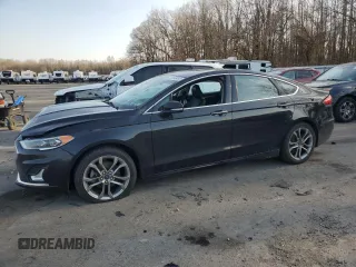 2020 Ford Fusion Hybrid Titanium with VIN 3FA6P0RU1LR139527, listed as a Copart auction lot 47348495 with 75,405 mi miles and Salvage Title. Bid and sale history available at carsss.com. Image 1.
