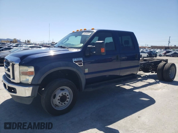 2008 Ford F-550 XL with VIN 1FDAW56R78ED93561, listed as a Copart auction lot 49654555 with 134,722 mi miles and Clean Title. Bid and sale history available at carsss.com. Image 1.