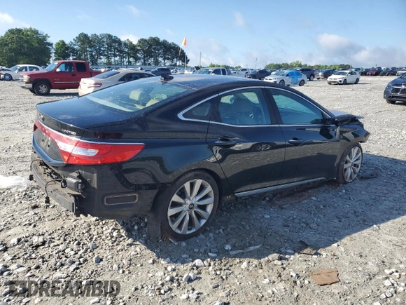 2015 Hyundai Azera Limited with VIN KMHFH4JG7FA480123, listed as a Copart auction lot 56900285 with 136,325 mi miles and Salvage title. Bid and sale history available at DreamBid. Image 3.