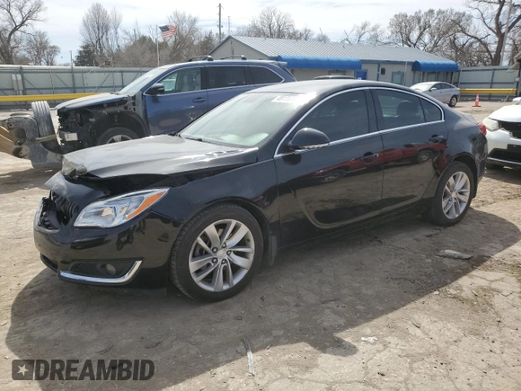 2015 Buick Regal with VIN 2G4GK5EX2F9283023, listed as a Copart auction lot 49125185 with 163,436 mi miles and Salvage Title. Bid and sale history available at carsss.com. Image 1.