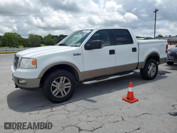 2005 Ford F-150 XLT with VIN 1FTPW14515KE37624, listed as a Copart auction lot 60975915 with 118,976 mi miles and Salvage title. Bid and sale history available at DreamBid. Image 1.