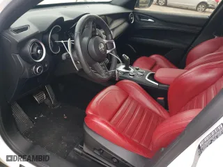 2022 Alfa Romeo Stelvio Sprint with VIN ZASPAKAN6N7D31060, listed as a Copart auction lot 89409815 with 0 mi miles and Salvage Title. Bid and sale history available at carsss.com. Image 8.