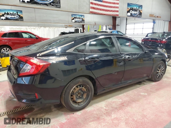 2016 Honda Civic Sedan LX with VIN 19XFC2F50GE212785, listed as a Copart auction lot 52723995 with 146,097 mi miles and Salvage Title. Bid and sale history available at carsss.com. Image 3.