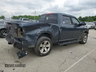 2017 Ram 1500 Sport with VIN 1C6RR7MT2HS536983, listed as a Copart auction lot 58611485 with 208,035 mi miles and Salvage title. Bid and sale history available at DreamBid. Image 3.