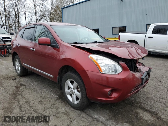 2013 Nissan Rogue S with VIN JN8AS5MV9DW666198, listed as a Copart auction lot 49841035 with 131,059 mi miles and Salvage Title. Bid and sale history available at DreamBid. Image 4.