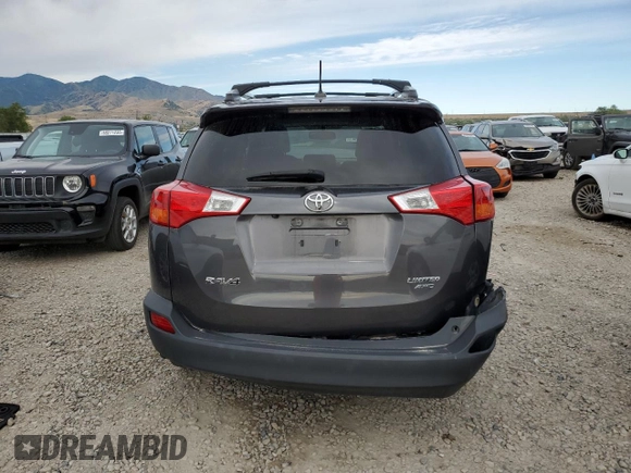 2013 Toyota RAV4 Limited with VIN 2T3DFREV6DW117088, listed as a Copart auction lot 61866315 with 122,566 mi miles and Salvage title. Bid and sale history available at DreamBid. Image 6.