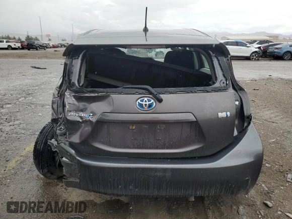 2012 Toyota Prius One z VIN JTDKDTB37C1004129, wystawiony jako Copart lot #55353665 z przebiegiem 256 307 mil mil oraz Szkoda całkowita • Salvage title. Historia ofert i sprzedaży dostępna na DreamBid. Obrazek 6.
