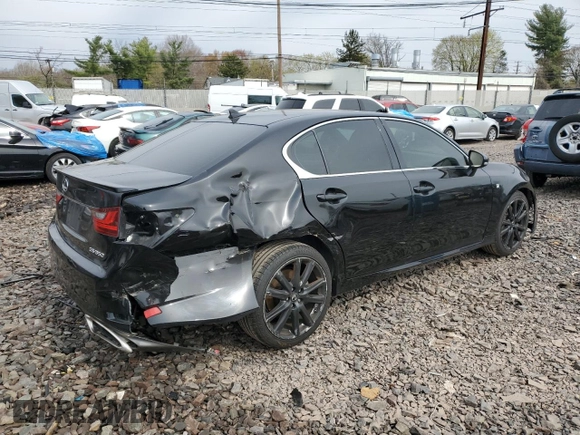 2014 Lexus GS 350 with VIN JTHBE1BL2E5039432, listed as a Copart auction lot 51610405 with 175,702 mi miles and Salvage Title. Bid and sale history available at carsss.com. Image 3.