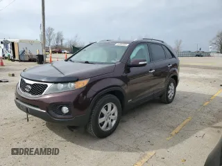 2012 Kia Sorento LX with VIN 5XYKTDA6XCG219069, listed as a Copart auction lot 49392005 with 95,658 mi miles and Salvage Title. Bid and sale history available at DreamBid. Image 1.
