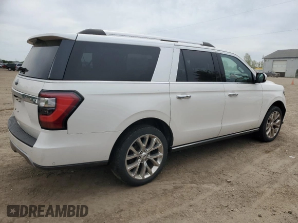2018 Ford Expedition Max Limited z VIN 1FMJK2AT4JEA63234, wystawiony jako Copart lot #57463045 z przebiegiem 98 540 mil mil oraz Czysty tytuł • Clean title. Historia ofert i sprzedaży dostępna na DreamBid. Obrazek 3.