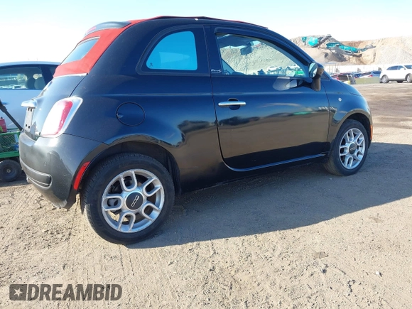 2012 FIAT 500 Pop with VIN 3C3CFFDRXCT280559, listed as a IAAI auction lot 42078063 with 60,922 mi miles. Bid and sale history available at carsss.com. Image 4.