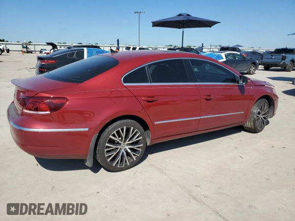 2014 Volkswagen CC Executive with VIN WVWGU7ANXEE526457, listed as a Copart auction lot 55958045 with 118,210 mi miles and Salvage title. Bid and sale history available at DreamBid. Image 3.