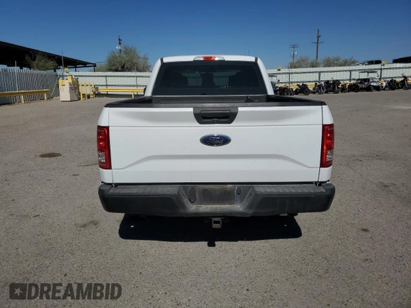 2017 Ford F-150 XL with VIN 1FTEX1CP5HKD43225, listed as a Copart auction lot 57268165 with 283,095 mi miles and Salvage title. Bid and sale history available at DreamBid. Image 6.