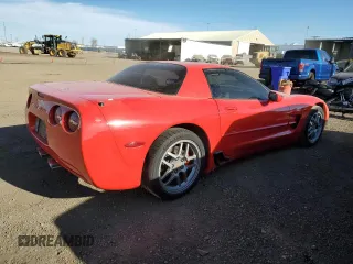 2003 Chevrolet Corvette Z06 with VIN 1G1YY12S635130087, listed as a Copart auction lot 83036504 with 80,712 mi miles and Salvage Title. Bid and sale history available at carsss.com. Image 3.