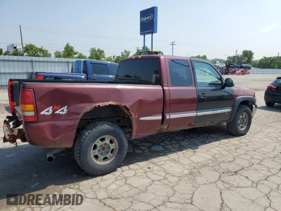 2001 GMC Sierra 1500 SLE with VIN 1GTEK19T71E172257, listed as a Copart auction lot 60204105 with 244,741 mi miles and Clean title. Bid and sale history available at DreamBid. Image 3.