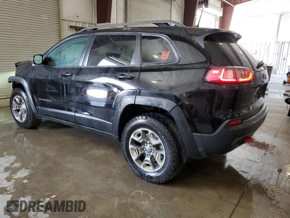 2019 Jeep Cherokee Trailhawk with VIN 1C4PJMBX1KD456551, listed as a Copart auction lot 58576065 with 121,259 mi miles and Salvage title. Bid and sale history available at DreamBid. Image 2.