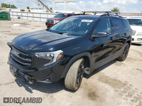 2020 GMC Terrain SLT z VIN 3GKALVEX6LL284258, wystawiony jako Copart lot #56233805 z przebiegiem 108 561 mil mil oraz Szkoda całkowita • Salvage title. Historia ofert i sprzedaży dostępna na DreamBid. Obrazek 1.