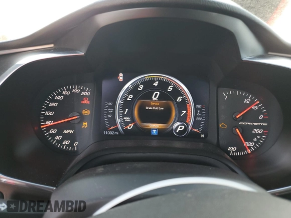 2015 Chevrolet Corvette 2LT with VIN 1G1YD2D77F5113829, listed as a Copart auction lot 45897333 with 11,002 mi miles. Bid and sale history available at carsss.com. Image 9.