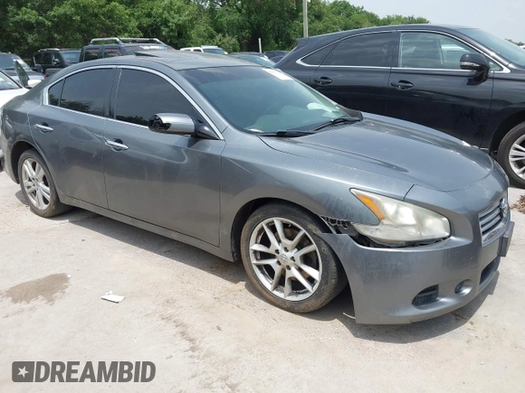 2014 Nissan Maxima S with VIN 1N4AA5AP0EC454707, listed as a IAAI auction lot 42277614 with 192,432 mi miles and . Bid and sale history available at DreamBid. Image 1.