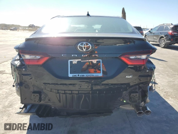 2021 Toyota Camry SE Nightshade with VIN 4T1G11AK6MU583802, listed as a Copart auction lot 79414024 with 6,827 mi miles and Salvage Title. Bid and sale history available at DreamBid. Image 6.