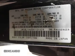 2010 Mazda 3 S Grand Touring with VIN JM1BL1H68A1131428, listed as a IAAI auction lot 41360853 with 142,726 mi miles and . Bid and sale history available at carsss.com. Image 9.
