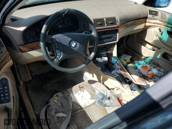 2000 BMW 5 Series 528iA with VIN WBADM6340YGU16735, listed as a Copart auction lot 77249644 with 0 mi miles and Salvage Title. Bid and sale history available at carsss.com. Image 8.