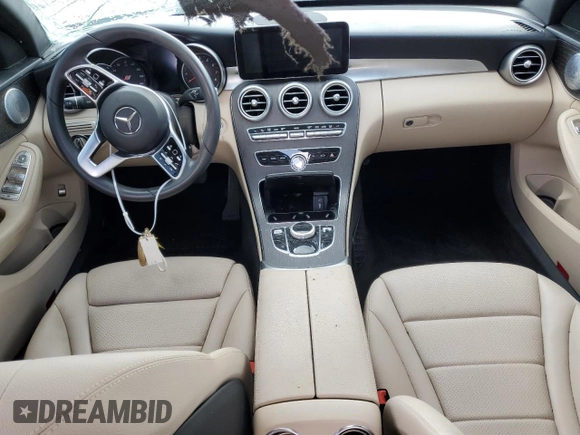2020 Mercedes-Benz C 300 with VIN WDDWF8EB1LR558379, listed as a Copart auction lot 60684585 with Not provided miles and Salvage title. Bid and sale history available at DreamBid. Image 8.