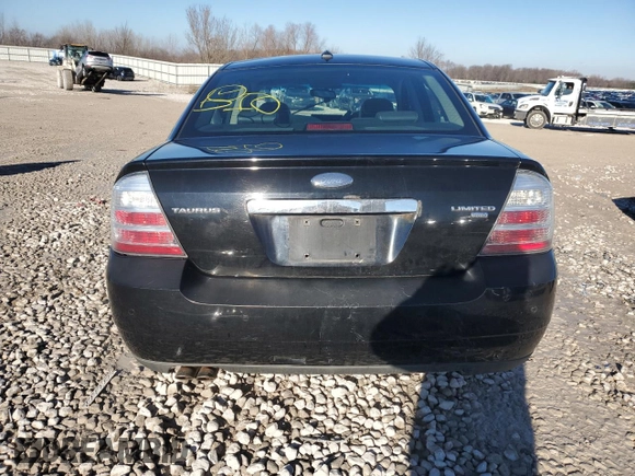 2008 Ford Taurus Limited with VIN 1FAHP28W58G100073, listed as a Copart auction lot 85915304 with 0 mi miles and Clean Title. Bid and sale history available at carsss.com. Image 6.