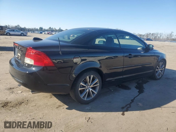 2012 Volvo C70 T5 with VIN YV1672MC3CJ131910, listed as a Copart auction lot 46403165 with 161,270 mi miles and Salvage Title. Bid and sale history available at carsss.com. Image 3.