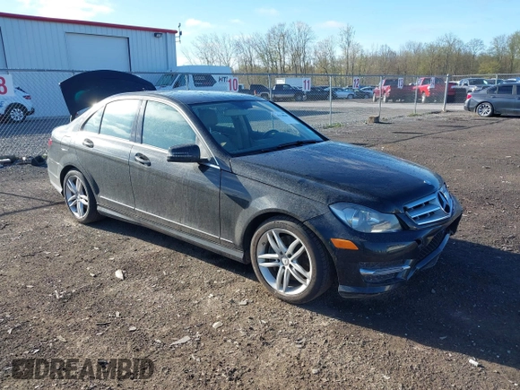 2013 Mercedes-Benz C 300 Sport with VIN WDDGF8AB7DA881054, listed as a IAAI auction lot 42138569 with 116,484 mi miles and . Bid and sale history available at carsss.com. Image 1.