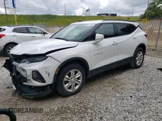 2020 Chevrolet Blazer LT with VIN 3GNKBCRS6LS697624, listed as a Copart auction lot 60575165 with 61,263 mi miles and Salvage title. Bid and sale history available at DreamBid. Image 1.