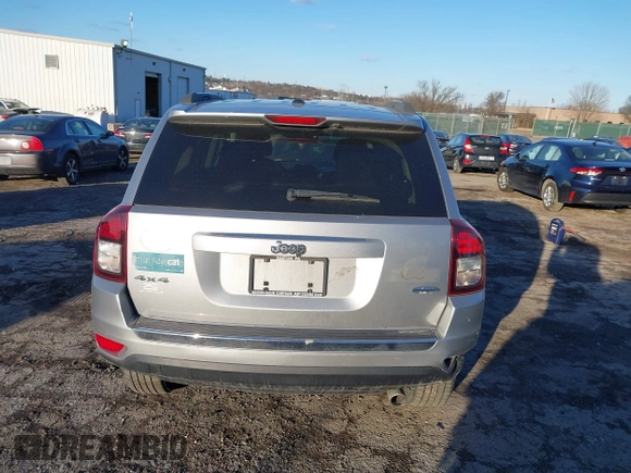 2017 Jeep Compass High Altitude with VIN 1C4NJDEB3HD100084, listed as a IAAI auction lot 41590905 with 57,225 mi miles and . Bid and sale history available at DreamBid. Image 17.
