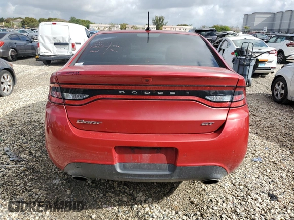 2014 Dodge Dart GT with VIN 1C3CDFEB2ED705529, listed as a Copart auction lot 50690745 with 100,868 mi miles and Salvage Title. Bid and sale history available at carsss.com. Image 6.
