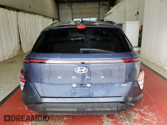 2024 Hyundai Kona SEL with VIN KM8HBCAB1RU122107, listed as a Copart auction lot 53721805 with 22,462 mi miles and Salvage Title. Bid and sale history available at carsss.com. Image 6.