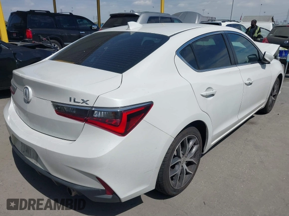 2020 Acura ILX w/Premium Pkg with VIN 19UDE2F76LA009773, listed as a IAAI auction lot 41902574 with 65,249 mi miles. Bid and sale history available at carsss.com. Image 4.