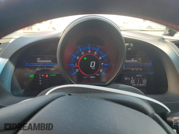 2014 Honda CR-Z EX with VIN JHMZF1D6XES002441, listed as a Copart auction lot 72538494 with 121,715 mi miles and Salvage Title. Bid and sale history available at DreamBid. Image 9.