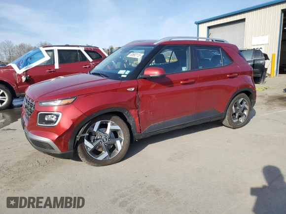2024 Hyundai Venue Limited with VIN KMHRC8A33RU292833, listed as a Copart auction lot 53693115 with 2,252 mi miles and Salvage Title. Bid and sale history available at DreamBid. Image 1.